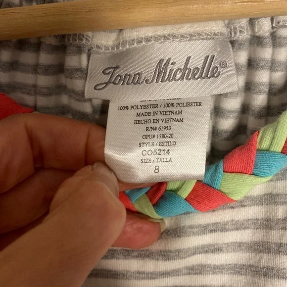 ☀️5/25☀️ Jona Michelle Girl’s Tank Dress Size 6 | Striped Size 8 - Picture 5 of 6